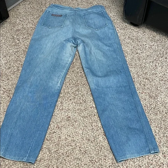 Vintage 70s/80s high rise rebel woMen's Blue Jeans - Picture 9 of 9
